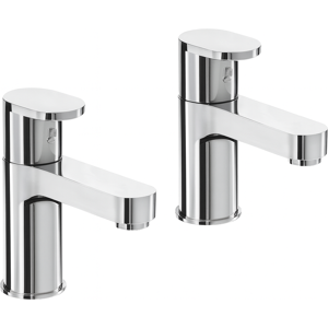 Evg Strata Blade Basin Tap Pair Chrome Modern Pillar Tap Durable Brass Construct Evg Strata Blade Basin Tap Pair Chrome Modern Pillar Tap Durable Brass Construct
