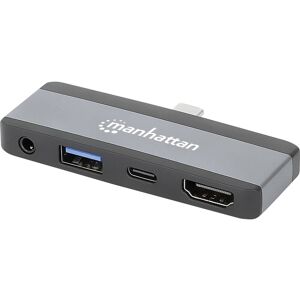 Manhattan 190404 Docking Station Usb-C To Hdmi Usb-A Usb-C Pd 3.5mm Jack Manhattan 190404 Docking Station Usb-C To Hdmi Usb-A Usb-C Pd 3.5mm Jack