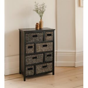 Statement Furniture Tetbury Black Unit With Storage Baskets. Hallway Bathroom Storage With 8 Drawers Statement Furniture Tetbury Black Unit With Storage Baskets. Hallway Bathroom Storage With 8 Drawers