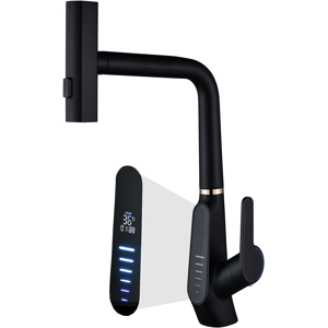 Does Not Apply Waterfall Kitchen Sink Mixer Taps With Pull Out Sprayer, 3 Modes Kitchen Sink Fa Does Not Apply Waterfall Kitchen Sink Mixer Taps With Pull Out Sprayer, 3 Modes Kitchen Sink Fa