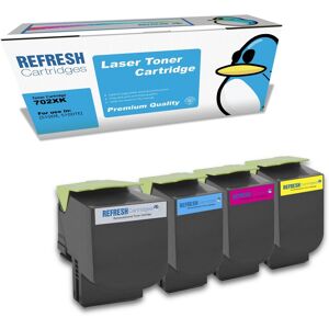 Refresh Cartridges Full Set Pack 70c2xk0/c0/m0/y0 Toner Compatible With Lexmark Refresh Cartridges Full Set Pack 70c2xk0/c0/m0/y0 Toner Compatible With Lexmark