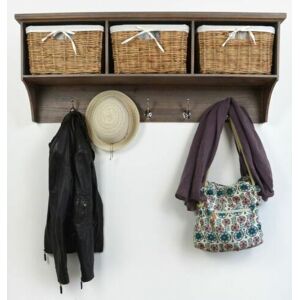 Statement Furniture Tetbury Hanging Shelf With Storage Baskets, Large Coat Rack,Hallway Storage Unit Statement Furniture Tetbury Hanging Shelf With Storage Baskets, Large Coat Rack,Hallway Storage Unit
