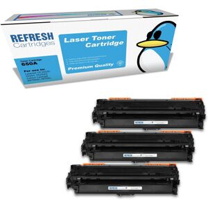 Refresh Cartridges 3 Colour Value Pack 650a Toners Compatible With Hp Printers Refresh Cartridges 3 Colour Value Pack 650a Toners Compatible With Hp Printers