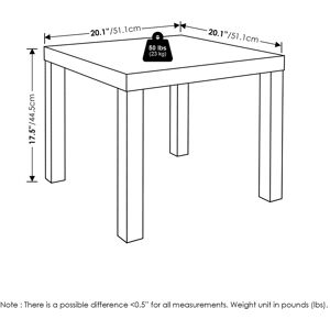 Furinno Classic Side Table Set Of 2, Square End Table, Night Stand, Amber Pine Furinno Classic Side Table Set Of 2, Square End Table, Night Stand, Amber Pine