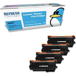 Refresh Cartridges Full Set Value Pack 4x 649x Toner Compatible With Hp Printers Refresh Cartridges Full Set Value Pack 4x 649x Toner Compatible With Hp Printers