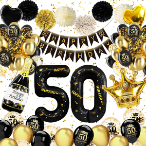 Does Not Apply 50th Birthday Decorations, Black Gold 50th Birthday Balloons For Women Men 50 Th Does Not Apply 50th Birthday Decorations, Black Gold 50th Birthday Balloons For Women Men 50 Th