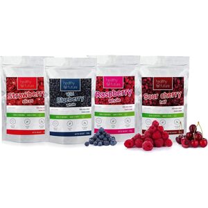 Healthy Future 4x 100g Freeze Dried Strawberries, Raspberries, Wild Blueberri Healthy Future 4x 100g Freeze Dried Strawberries, Raspberries, Wild Blueberri