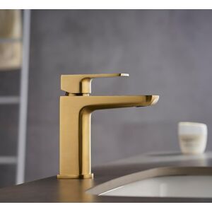 Kingbath™ Single Lever Mini Mono Basin Mixer Tap With Click Clack Sprung Wast Kingbath™ Single Lever Mini Mono Basin Mixer Tap With Click Clack Sprung Wast