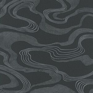 34537 - Kumano Flow Design Black Galerie Mural 34537 - Kumano Flow Design Black Galerie Mural