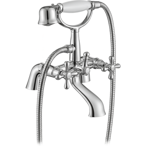 Evg Kensington Bath & Shower Mixer Tap Chrome - Traditional Crosshead Evg Kensington Bath & Shower Mixer Tap Chrome - Traditional Crosshead