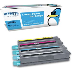 Refresh Cartridges Full Set Pack C925h2 Toner Compatible With Lexmark Printers Refresh Cartridges Full Set Pack C925h2 Toner Compatible With Lexmark Printers