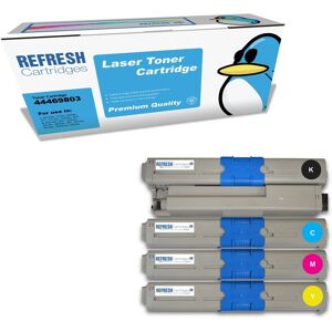 Refresh Cartridges Full Set Pack 44469803/706/705/704 Toner Compatible With Oki Refresh Cartridges Full Set Pack 44469803/706/705/704 Toner Compatible With Oki