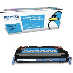 Refresh Cartridges Replacement Cyan Q6471a/502a Toner Compatible With Hp Printer Refresh Cartridges Replacement Cyan Q6471a/502a Toner Compatible With Hp Printer