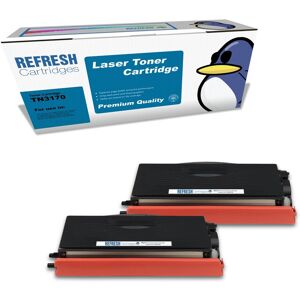 Refresh Cartridges Black Tn3170 Toner Twin Pack Compatible With Brother Printers Refresh Cartridges Black Tn3170 Toner Twin Pack Compatible With Brother Printers