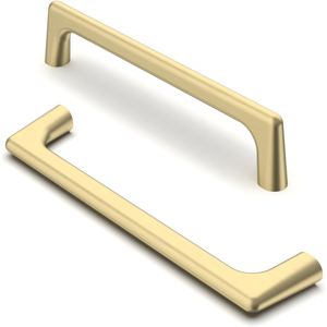 Does Not Apply Satin Brushed Brass Cabinet Pulls - Pack Of 10, 128mm (5 Inch) Hole Center, Kitc Does Not Apply Satin Brushed Brass Cabinet Pulls - Pack Of 10, 128mm (5 Inch) Hole Center, Kitc