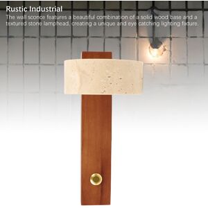 .›rotating Stone Wall Sconce With Switch Led Warm Light Adjustable Angle Rustic .›rotating Stone Wall Sconce With Switch Led Warm Light Adjustable Angle Rustic