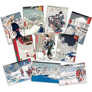 Strand Clothing Japanese Ukiyo-E Art Greeting Cards - Christmas Card Mix Pack Set Of 10 With En Strand Clothing Japanese Ukiyo-E Art Greeting Cards - Christmas Card Mix Pack Set Of 10 With En