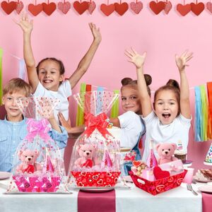 // 100pcs Transparent Gifts Bags Beautiful Ribbon Clear Packaging For Holiday Do // 100pcs Transparent Gifts Bags Beautiful Ribbon Clear Packaging For Holiday Do