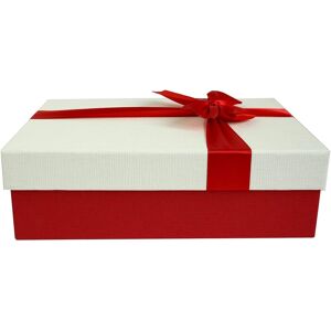 Emartbuy Cream Paper + Red White Rigid Gift Box With Ribbon – 33.5 X 25 X 11. Emartbuy Cream Paper + Red White Rigid Gift Box With Ribbon – 33.5 X 25 X 11.