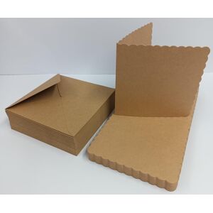 Stella Crafts Eco-Friendly 50 Pack 6\" X 6\" Scalloped Blank Greeting Cards & Envelopes 100% Stella Crafts Eco-Friendly 50 Pack 6\" X 6\" Scalloped Blank Greeting Cards & Envelopes 100%