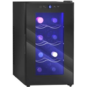 Homcom Freestanding Wine Cooler Fridge With 8 Bottle, 21 Litre Capacity Homcom Freestanding Wine Cooler Fridge With 8 Bottle, 21 Litre Capacity