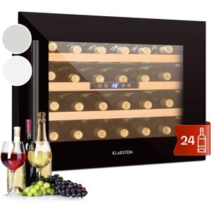 Klarstein Wine Cooler Fridge Built-In Drinks Fridge Glass Door Bar Fridge 24 Bottles Black Klarstein Wine Cooler Fridge Built-In Drinks Fridge Glass Door Bar Fridge 24 Bottles Black
