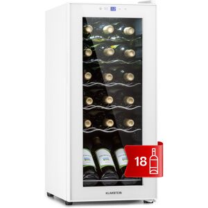 Klarstein Wine Cooler Fridge Refrigerator Bar Drinks Cellar 50l 18 Bottles Led Touch White Klarstein Wine Cooler Fridge Refrigerator Bar Drinks Cellar 50l 18 Bottles Led Touch White