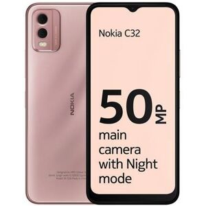 Nokia C32 64gb Beach Pink 6.5" Dual Sim 50mp 5000mah Sim Free Android Smartphone Nokia C32 64gb Beach Pink 6.5" Dual Sim 50mp 5000mah Sim Free Android Smartphone