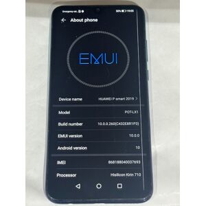 Huawei P Smart (2019) - 64gb - Blue (Unlocked) Smartphone - Tiny Line Huawei P Smart (2019) - 64gb - Blue (Unlocked) Smartphone - Tiny Line