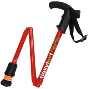 Mobility Smart Flexyfoot Premium Derby Handle Folding Shock Absorbing Walking Stick Red Mobility Smart Flexyfoot Premium Derby Handle Folding Shock Absorbing Walking Stick Red
