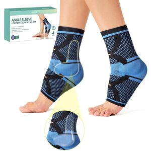 Welnove Ankle Brace Compression Socks - 4 Pack Foot Ankle Sleeve For Plantar Fa Welnove Ankle Brace Compression Socks - 4 Pack Foot Ankle Sleeve For Plantar Fa