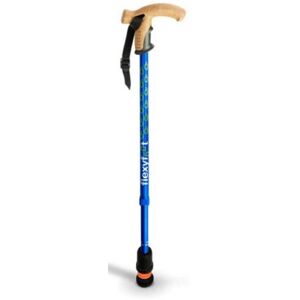 Mobility Smart Flexyfoot Shock Absorbing Cork Handle Walking Stick Height Adjustable Blue Mobility Smart Flexyfoot Shock Absorbing Cork Handle Walking Stick Height Adjustable Blue