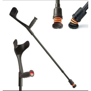 Mobility Smart Flexyfoot Soft Grip Open Cuff Crutch Shock Absorbing Crutch Black Single Mobility Smart Flexyfoot Soft Grip Open Cuff Crutch Shock Absorbing Crutch Black Single