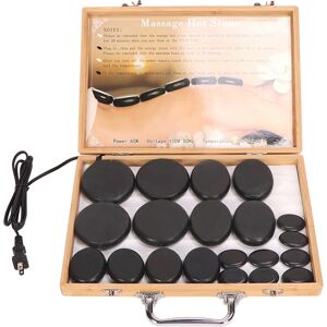 20 Pcs Heated Basalt Rocks Fast Heating Round Massage Stones With Bamboo Box Ele 20 Pcs Heated Basalt Rocks Fast Heating Round Massage Stones With Bamboo Box Ele