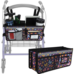 Does Not Apply Rollator Basket, Rollator Walker Bag W/cup Holder, Foldable Rolling Walker Water Does Not Apply Rollator Basket, Rollator Walker Bag W/cup Holder, Foldable Rolling Walker Water