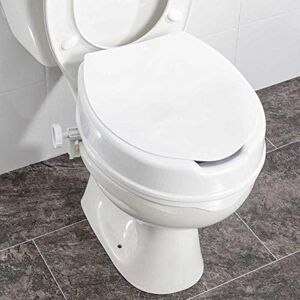 Performance Health Savanah Raised Toilet Seat 6”/15cm With Lid Heavy Duty High Elevated Raiser Performance Health Savanah Raised Toilet Seat 6”/15cm With Lid Heavy Duty High Elevated Raiser