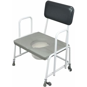 Thatcable Bariatric Commode Chair With Fixed Arms - 7.5 Litre Pail - 254kg Weight Limit Thatcable Bariatric Commode Chair With Fixed Arms - 7.5 Litre Pail - 254kg Weight Limit