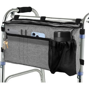 Does Not Apply Large Walker Bag With Drink Holder For Walkers, Walker, Hands-Free Folding Walke Does Not Apply Large Walker Bag With Drink Holder For Walkers, Walker, Hands-Free Folding Walke