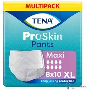 8x Tena Proskin Pants Maxi Incontinence Pants - X-Large - Pack Of 10 - 2900ml 8x Tena Proskin Pants Maxi Incontinence Pants - X-Large - Pack Of 10 - 2900ml