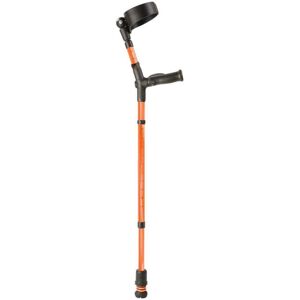 Mobility Smart Flexyfoot Double Adjustable Ergonomic Comfy Grip Closed Cuff Crutch Orange Right Mobility Smart Flexyfoot Double Adjustable Ergonomic Comfy Grip Closed Cuff Crutch Orange Right