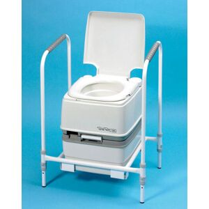 Mobility Smart Porta Potti 165 Toilet Frame Height Adjustable Easy Grip Mobility Smart Porta Potti 165 Toilet Frame Height Adjustable Easy Grip