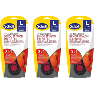 Does Not Apply Pack Of 3 In-Balance Pain Relief Knee & Heel Insoles Size 3 - L 42.5-45 Does Not Apply Pack Of 3 In-Balance Pain Relief Knee & Heel Insoles Size 3 - L 42.5-45