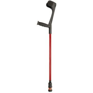 Mobility Smart Flexyfoot Soft Grip Open Cuff Crutch Shock Absorbing Crutch Red Single Mobility Smart Flexyfoot Soft Grip Open Cuff Crutch Shock Absorbing Crutch Red Single