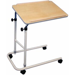 Thatcable Height Adjustable Overbed Multi Table - Four Castor Wheels - Beech Tabletop Thatcable Height Adjustable Overbed Multi Table - Four Castor Wheels - Beech Tabletop