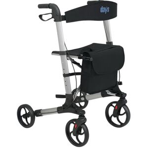 Days Deluxe Lightweight Folding Four Wheel Rollator 61cm Adjustable + Carry Bag Days Deluxe Lightweight Folding Four Wheel Rollator 61cm Adjustable + Carry Bag