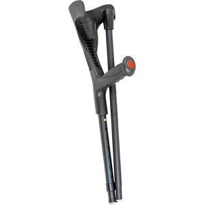 Pepe Mobility - Folding Crutch For Adults, Single (X1 Unit, Open Cuff), Elbow, Pepe Mobility - Folding Crutch For Adults, Single (X1 Unit, Open Cuff), Elbow,