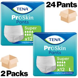 Tena Proskin Pants Super Large - 2 Packs Of 12 - Incontinence Pull Up Pants Tena Proskin Pants Super Large - 2 Packs Of 12 - Incontinence Pull Up Pants