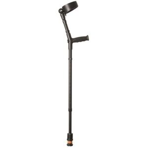 Mobility Smart Flexyfoot Double Adjustable Ergonomic Comfy Grip Closed Cuff Crutch Black Right Mobility Smart Flexyfoot Double Adjustable Ergonomic Comfy Grip Closed Cuff Crutch Black Right