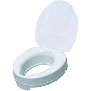 Drive Devilbiss Healthcare Drive Devilbiss 4-Inch Raised Toilet Seat With Lid, White Drive Devilbiss Healthcare Drive Devilbiss 4-Inch Raised Toilet Seat With Lid, White
