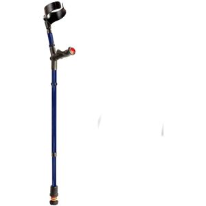 Mobility Smart Flexyfoot Double Adjustable Ergonomic Comfy Grip Closed Cuff Crutch Blue Left... Mobility Smart Flexyfoot Double Adjustable Ergonomic Comfy Grip Closed Cuff Crutch Blue Left...